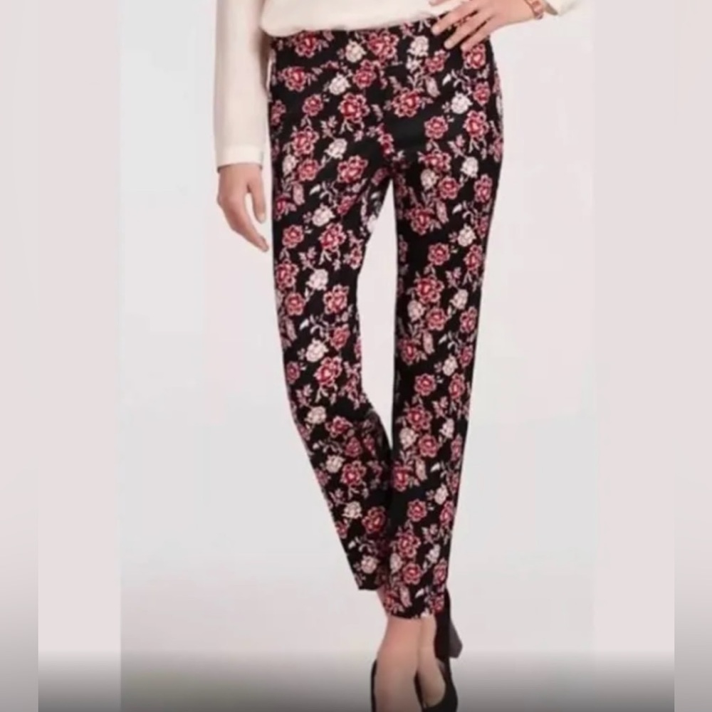 Ann Taylor floral ankle pants.